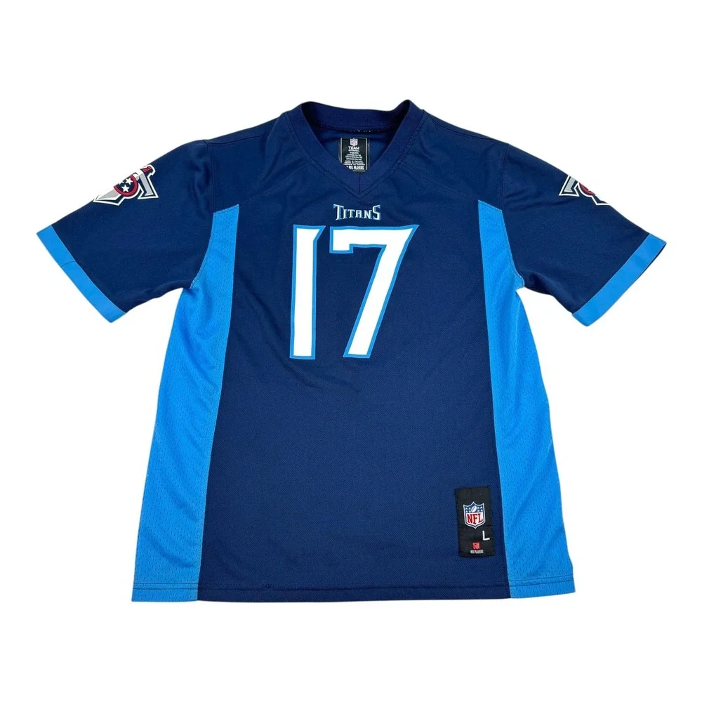 Tennessee Titans Jersey Shirt Boys Large Blue NFL Football Ryan Tannehill Youth